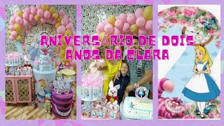 Aniversrio da clara Tema: Alice no pas das maravilhas 
