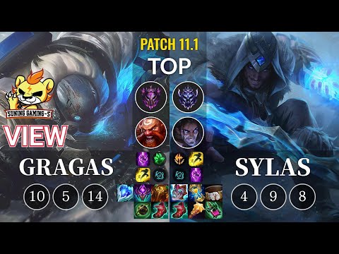 SG-S View Gragas vs Sylas Top - KR Patch 11.1