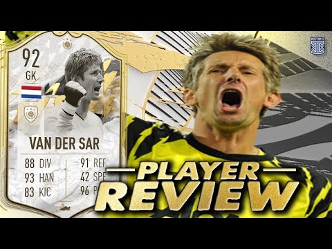 92 ICON SWAPS PRIME ICON MOMENTS VAN DER SAR PLAYER REVIEW - SBC PLAYER - FIFA 22 ULTIMATE TEAM