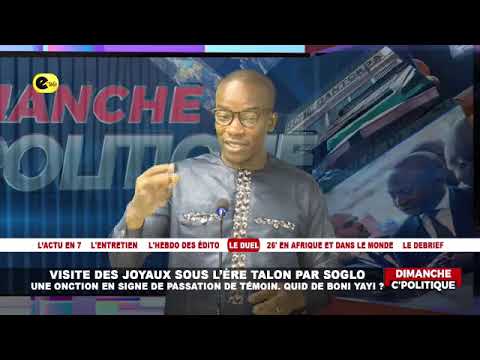 🛑Visite des joyaux sous l'air Talon par Soglo : une onction en signe de passation de témoin. Quid...