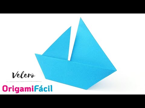 ⛵ Cómo hacer un barco velero de papel con Origami ¡Fácil!