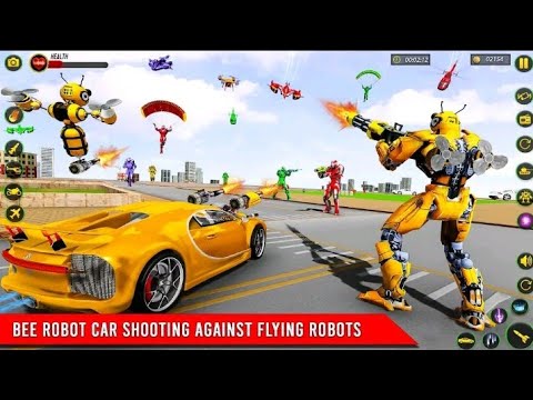 Bee Robot Car Transform Games - Android Gameplay