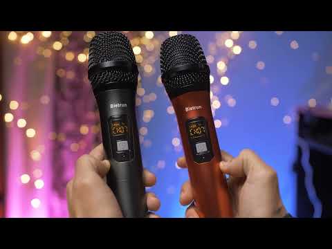 Bietrun Bietrun Wireless Microphone - Black and silver image 8