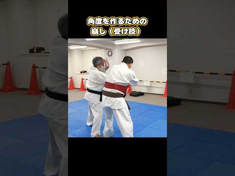 【三浦空手】角度を作るための崩し（受け技）#karate #shorts