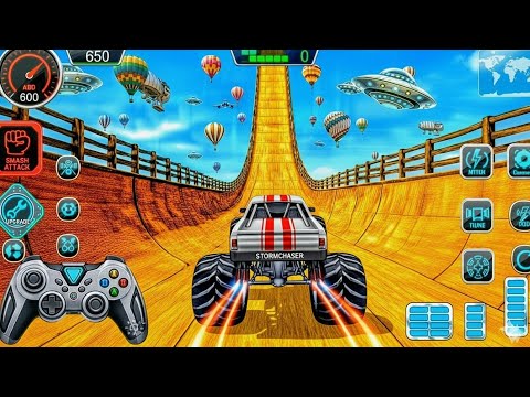Monster Truck Mega Ramp Impossible Driver - Car Extreme Stunts GT Racing - Android GamePlay