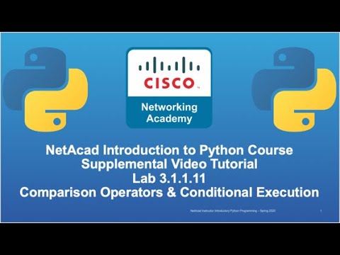 Cisco NetAcad Introduction to Python Course - Supplemental Lab Tutorial & Solution Set: Lab 3.1.1.11