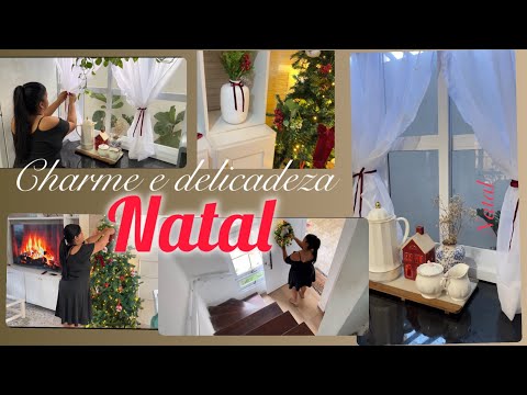 A árvore de Natal mais linda, cantinho cheio de charme  de Natal