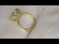 18 kt gold halo ring with diamonds “Peony” Video 2