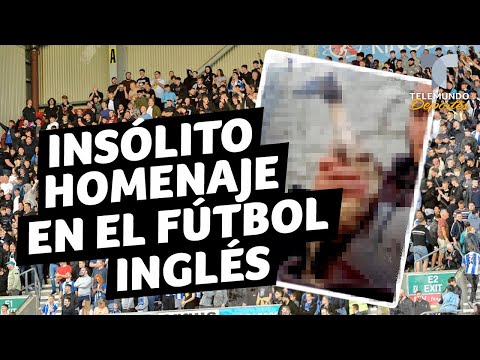 Insólito homenaje en el fútbol inglés | Telemundo Deportes