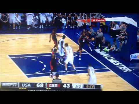 Team USA vs Great Britain - Basketball - Highlights 7/19/12