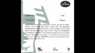 Soraya ‎– Avalanche  CD, Promo  para Alemania.