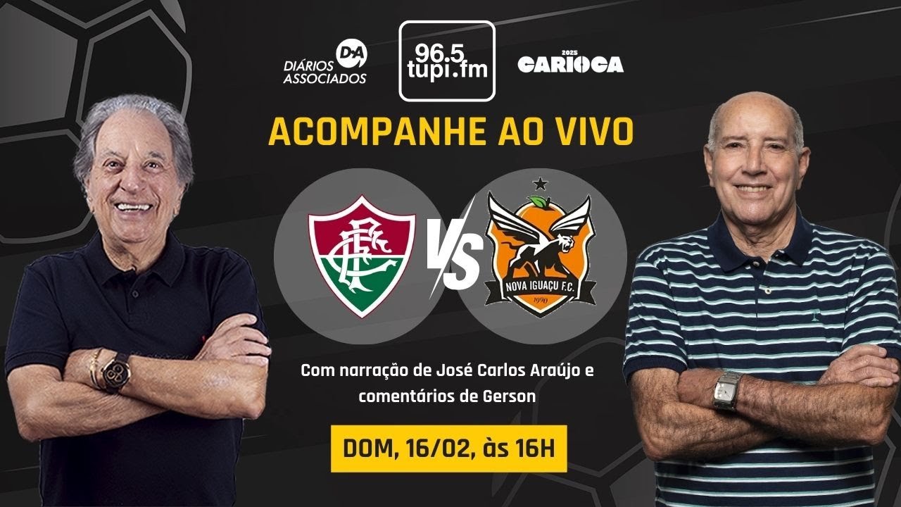 FLUMINENSE X NOVA IGUAÇU - Campeonato Carioca - 10ª Rodada - 16/02/2025 - AO VIVO