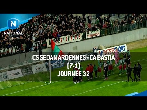 J32 : CS Sedan Ardennes - CA Bastia (7-1), le résumé
