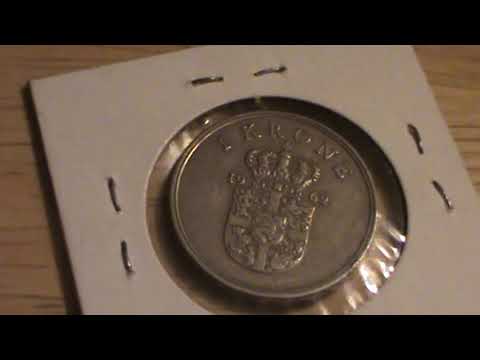 1962 Denmark 1 Krone (dimonds)