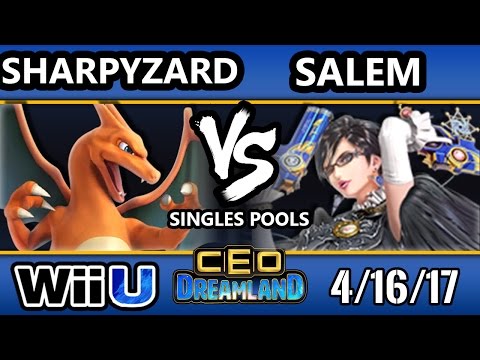 CEO Dreamland 2017 Smash 4 - Sharpyzard (Charizard) Vs. MVG | Salem (Bayonetta) SSB4 Pools