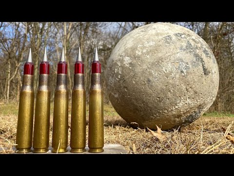 50 Cal SLAP vs Atlas Stone (340 lbs!!!)