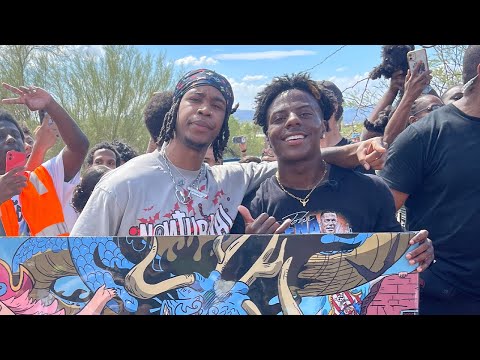 Poohbrezzy surprises iShowSpeed with One Piece Art...