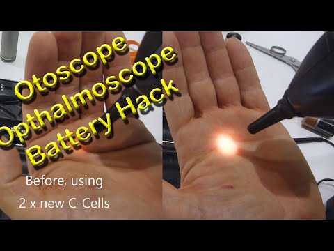 Welch Allyn Otoscope Ophthalmoscope Battery Hack - Make it bright again!