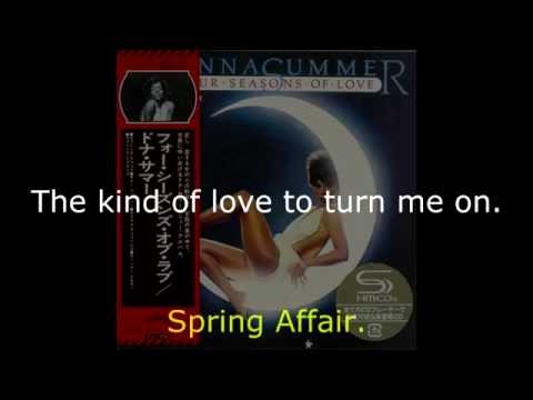 Donna Summer - Spring Affair LYRICS - SHM "Four Seasons of Love" 1976