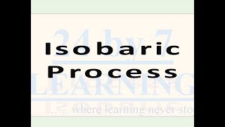 Isobaric Process I Thermodynamics I Grade 11 I Physics I 24by7learning.com