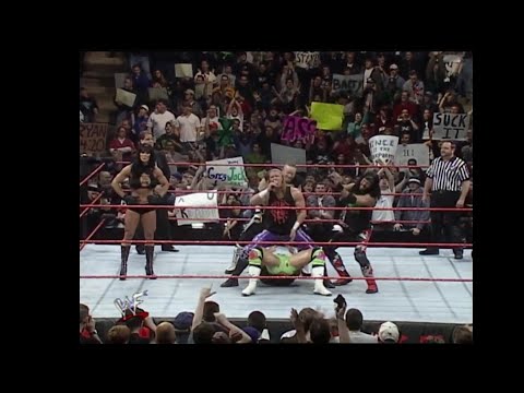 87 DX saves Road Dogg + Triple H vs Ken Shamrock - RAW 28 December 1998
