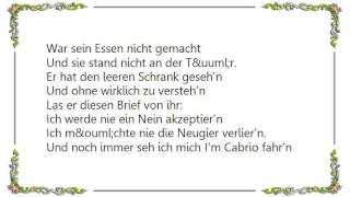 Juliane Werding - Sehnsucht Ist Unheilbar Lyrics
