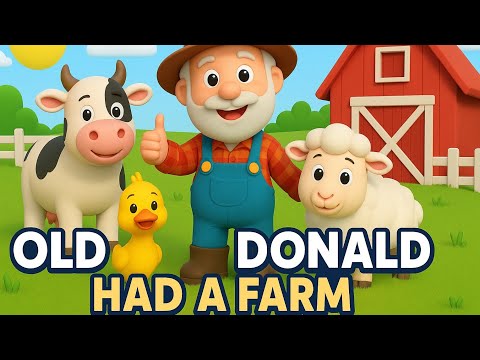 Old MacDonald Had a Farm | Animal Sounds Song | Nursery Rhymes for Kids & Toddlers
