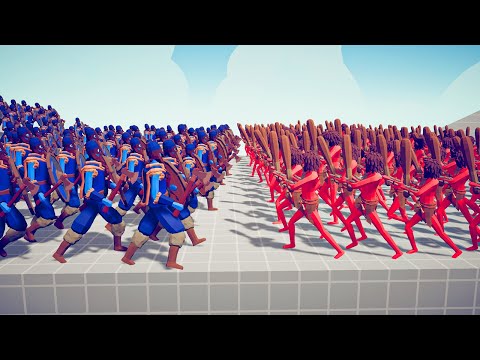 100x TRIBAL ARMY 🗿 vs 🪓 100x VIKING ARMY / Totally Accurate Battle Simulator ( TABS )
