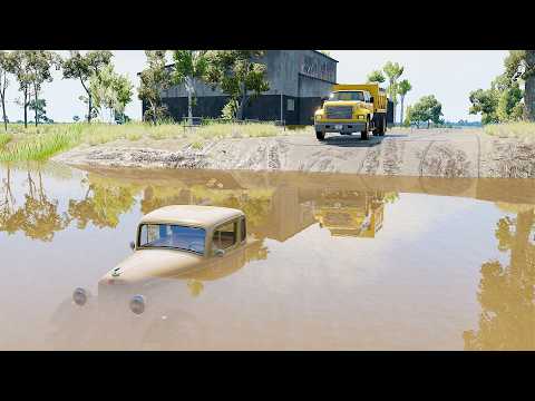 Mobil vs Deep Water #19 - BeamNG Drive