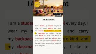 English Listening Practice – I Am A Student | Short English Story with Subtitles
