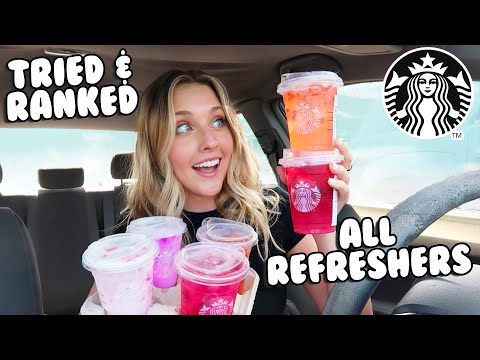 I tried & ranked ALL REFRESHER drinks from Starbucks
