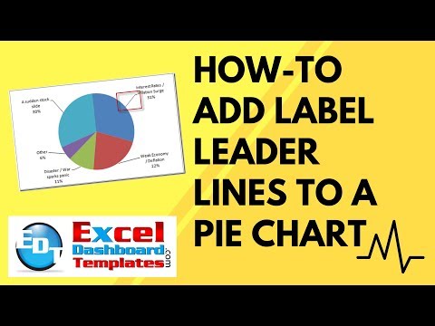 How-to Add Label Leader Lines to an Excel Pie Chart