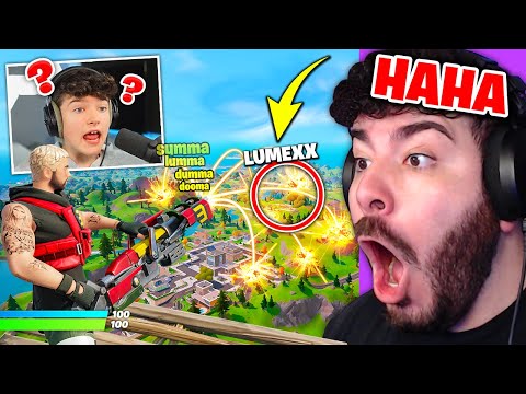 Ich STREAMSNIPE und PRANKE LumeXx JEDEN TAG bis er POLIZEI ANRUFT ... Fortnite