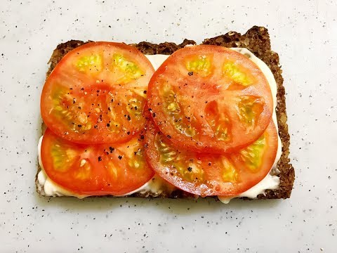 How to make Tomato Toast : สอนทำขนมปังปิ้งหน้ามะเขือเทศเมนูอาหารเช้า