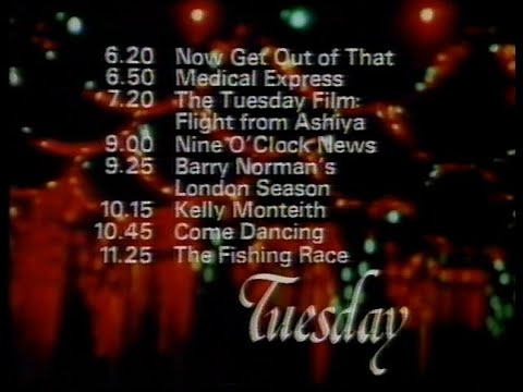 Tuesday 25th August 1981 BBC1 - Nationwide - Barry Norman - Kelly Monteith - Now Get Out of That