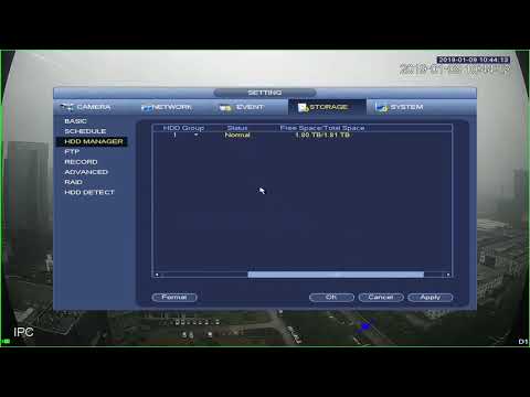 IP｜4 How to set HDD initial configuration -Dahua