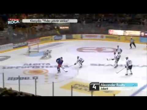 Alexander Ruuttu ensimmäinen SM-Liiga maali (Alex Ruuttu's first SM-League goal)