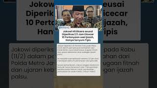 Irit Bicara, Jokowi Serahkan Penjelasan soal Pemeriksaan Kasus Tudingan Ijazah Palsu ke Kuasa Hukum