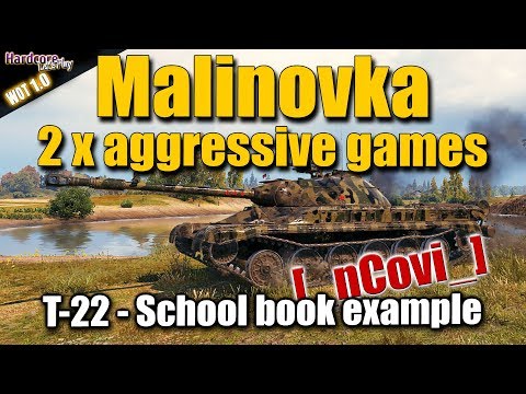 WOT: T-22, How to play Malinovka aggressive with a medium tank, WORLD OF TANKS
