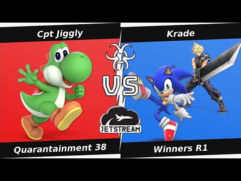 Quarantainment 38 Winners R1 - Cpt Jiggly (Yoshi) Vs. Krade (Sonic, Cloud) Smash Ultimate - SSBU
