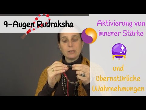 9-Augen Rudraksha (9 Mukhi) - Aktivierung von innerer Stärke und übernatürliche Wahrnehmungen.