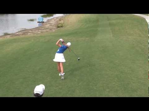 GOLF SWING 2012 - PAULA CREAMER DRIVER - ELEVATED DTL & SLOW MOTION - HQ 1080p HD