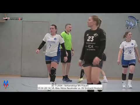 35:30 (20:14) VfL Blau Weiss Neukloster vs. SV Eintracht Rostock - 30.11.2024