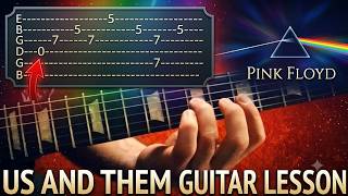 Us and Them - Pink Floyd - Guitar Lesson With Tabs