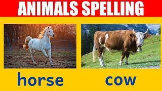 Farm Animal Names - Learn Spelling and Pronunciation in English