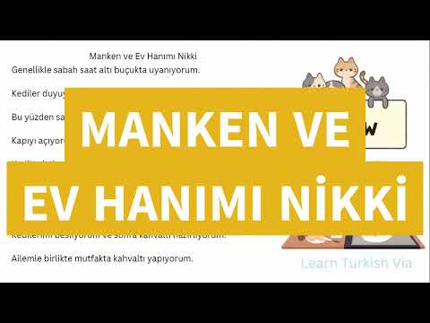 Learn Turkish Translation - 4 (A1 level)