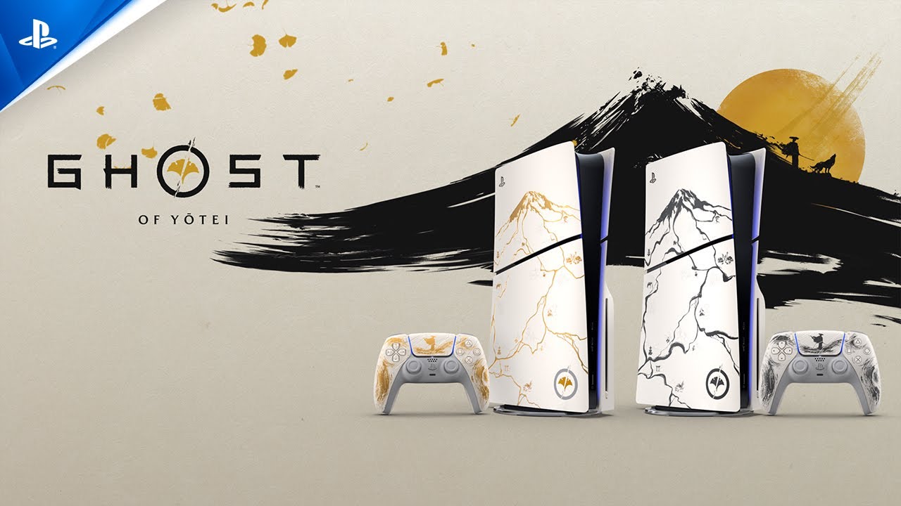 Premier aperçu : Designs de console PS5 en édition limitée Ghost of Yōtei