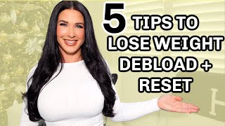 HOW TO GET BACK ON TRACK🔥| lose inflammation, debloat + reset your gut *effective weightloss tips*