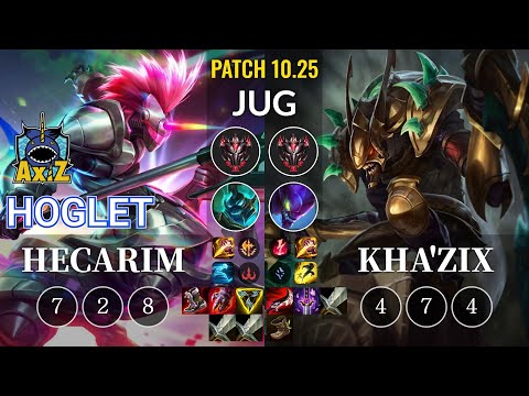 AXIZ Hoglet Hecarim vs Kha'Zix Jungle - KR Patch 10.25