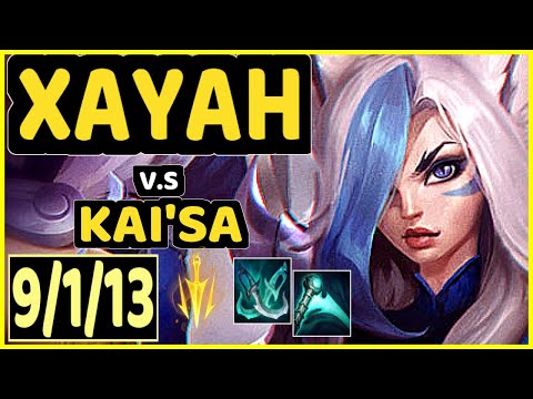 PAPRYZE (XAYAH) vs KAI'SA - 9/1/13 KDA BOTTOM ADC CHALLENGER GAMEPLAY - OC